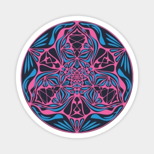 Psychedelic Magic Frog Mandala Magnet